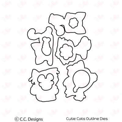C. C. Designs Dies - Cutie Cats